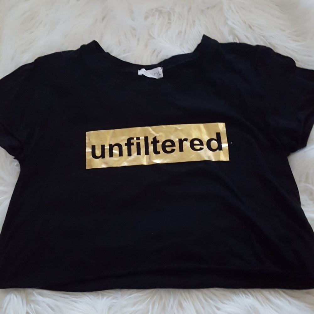 Tilly's "Unfiltered" cropped tee